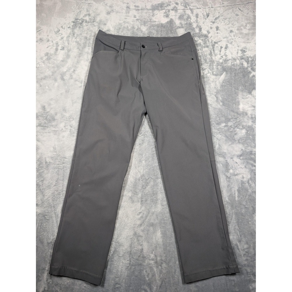 Lululemon Pants Mens 36 Gray Technical Stretch Performance Five Pocket Casual